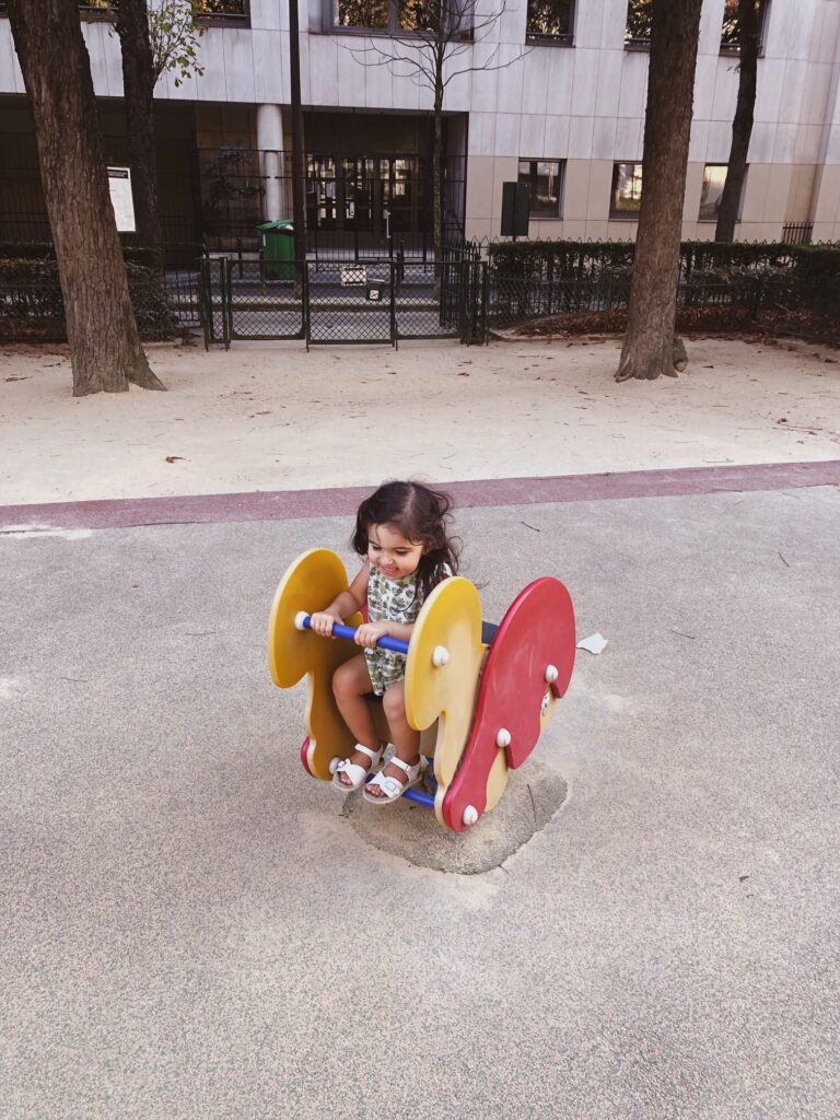 Is Paris stroller-friendly? Exploring the city with a toddler Enjoying a playground in Paris