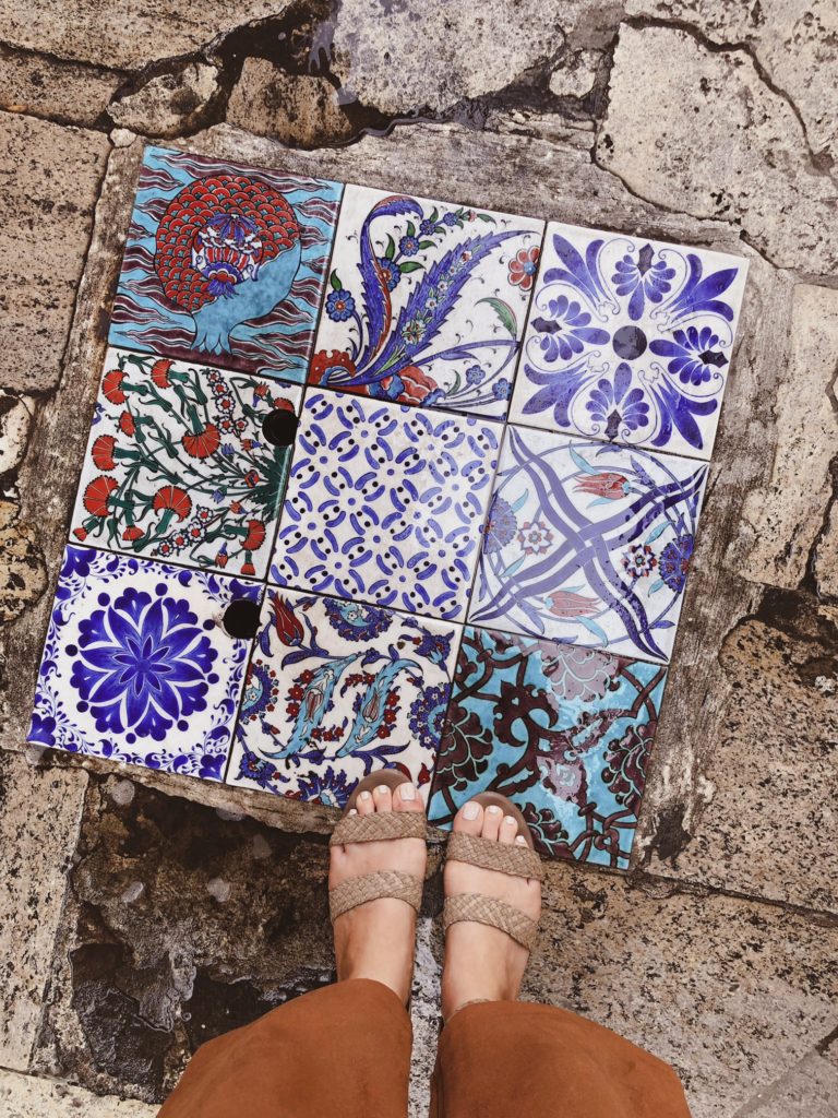 One Week in Istanbul: Beautiful tiling at Arasta Bazaar