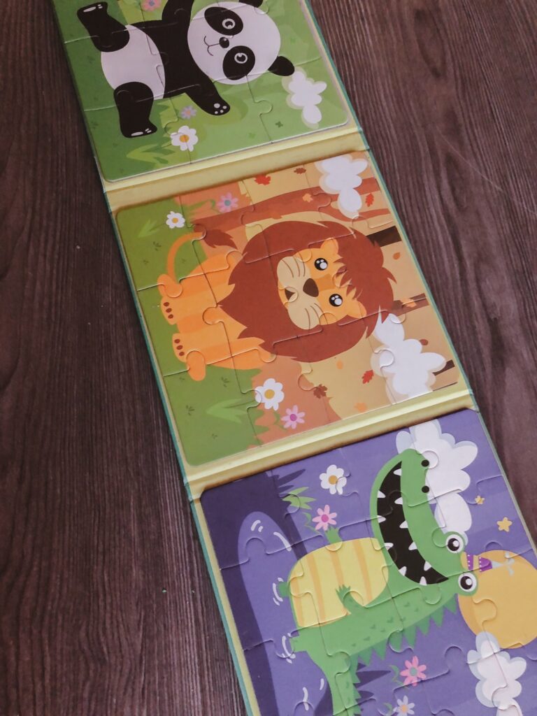 Magnetic puzzles are a perfect toy for planes because the pieces don't get lost as easily