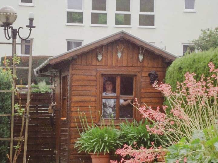 Natural wooden playhouse in Germany