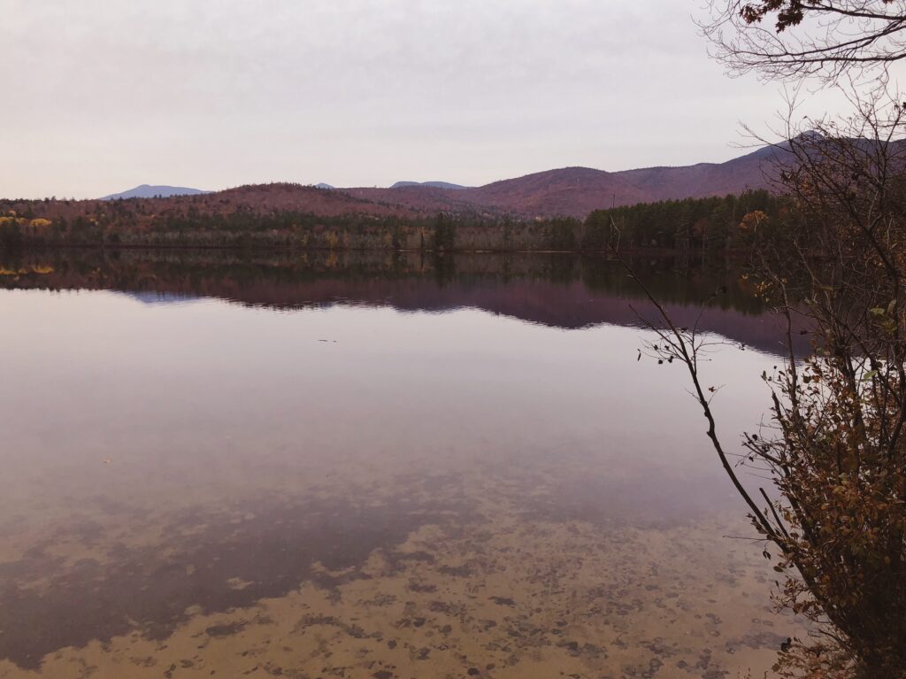 Scenic pond views near the Kancamagus Highway