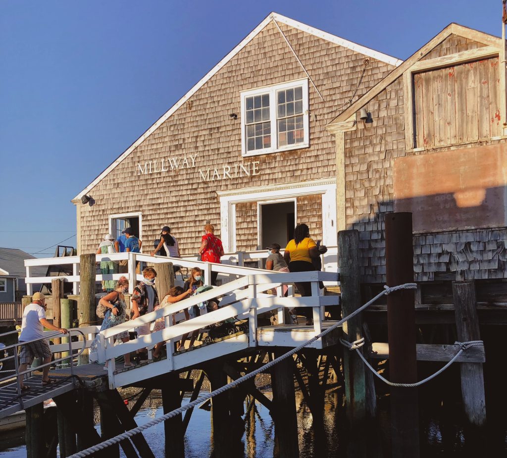 Whale watch dock in Hyannis, MA