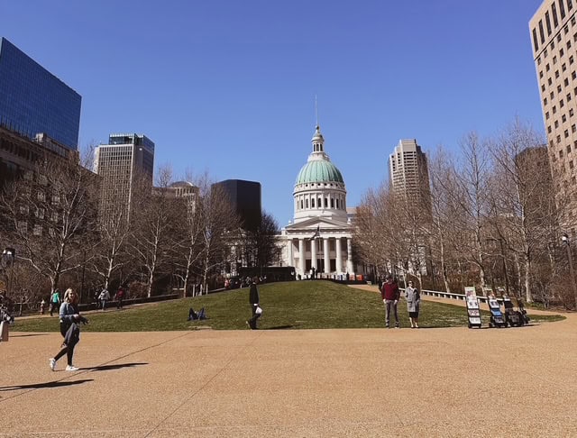 Old Courthouse near Gateway Arch National Park in St. Louis